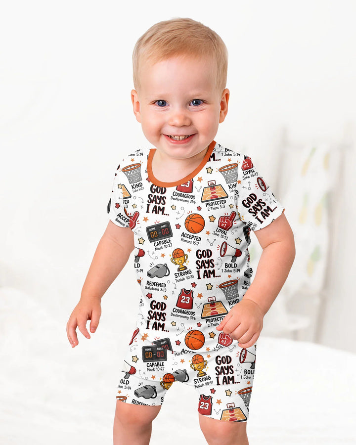 Schlafanzug-Set zweiteilig, kurze Ärmel, kurze Hose, Bambus