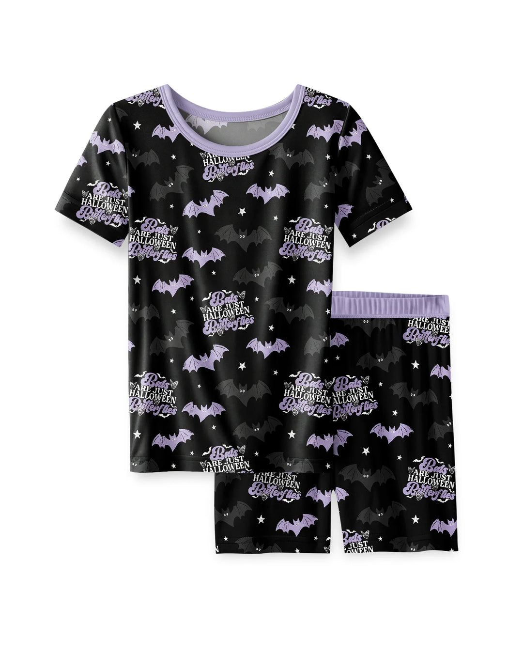 Schlafanzug-Set zweiteilig, kurze Ärmel, kurze Hose, Bambus