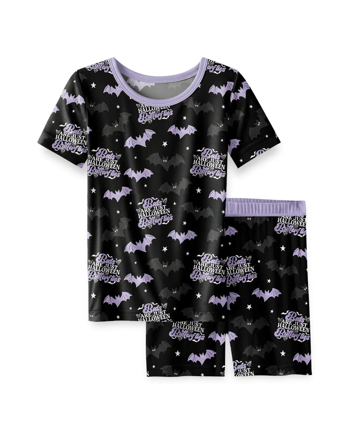 Schlafanzug-Set zweiteilig, kurze Ärmel, kurze Hose, Bambus