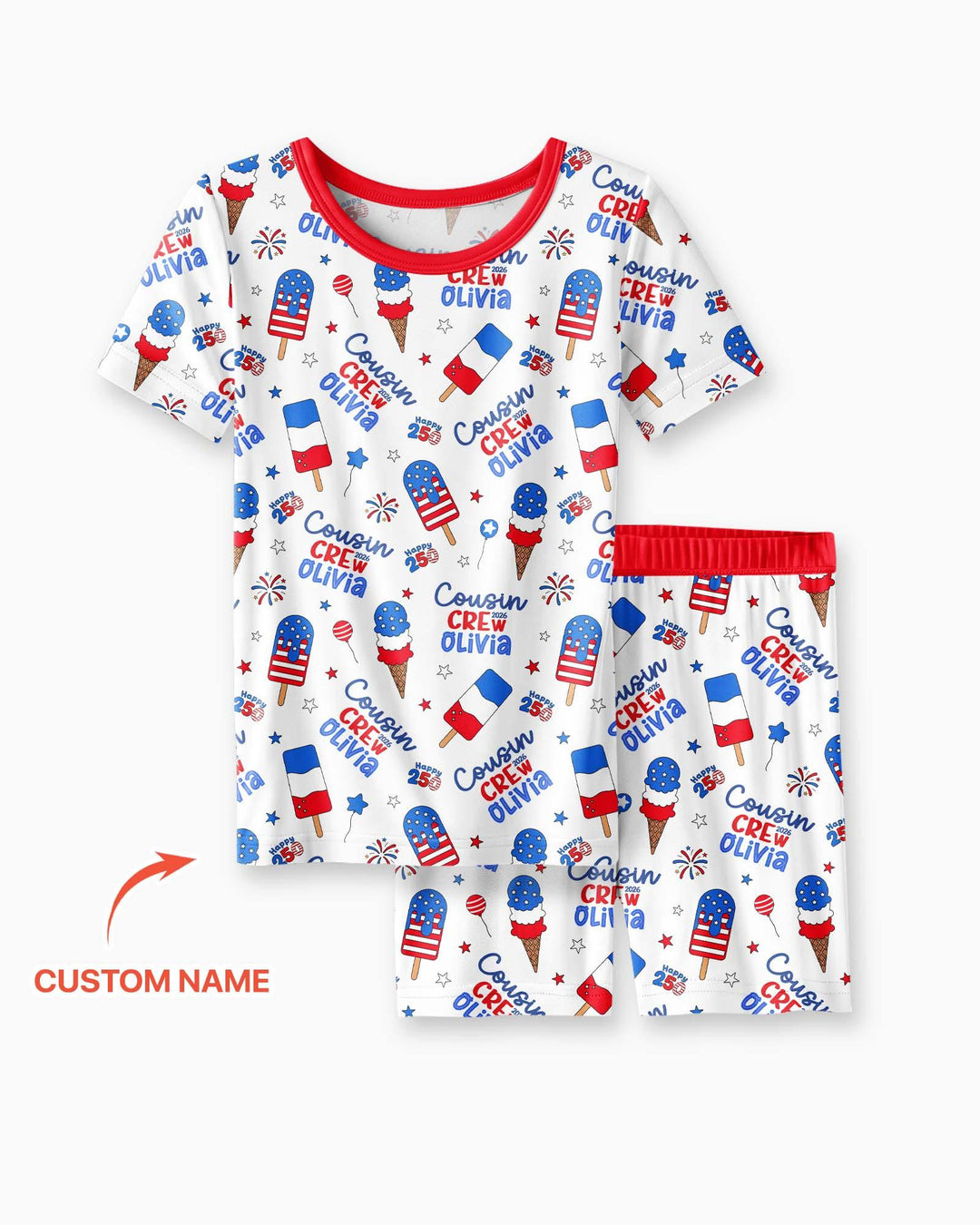 Schlafanzug-Set zweiteilig, kurze Ärmel, kurze Hose, Bambus