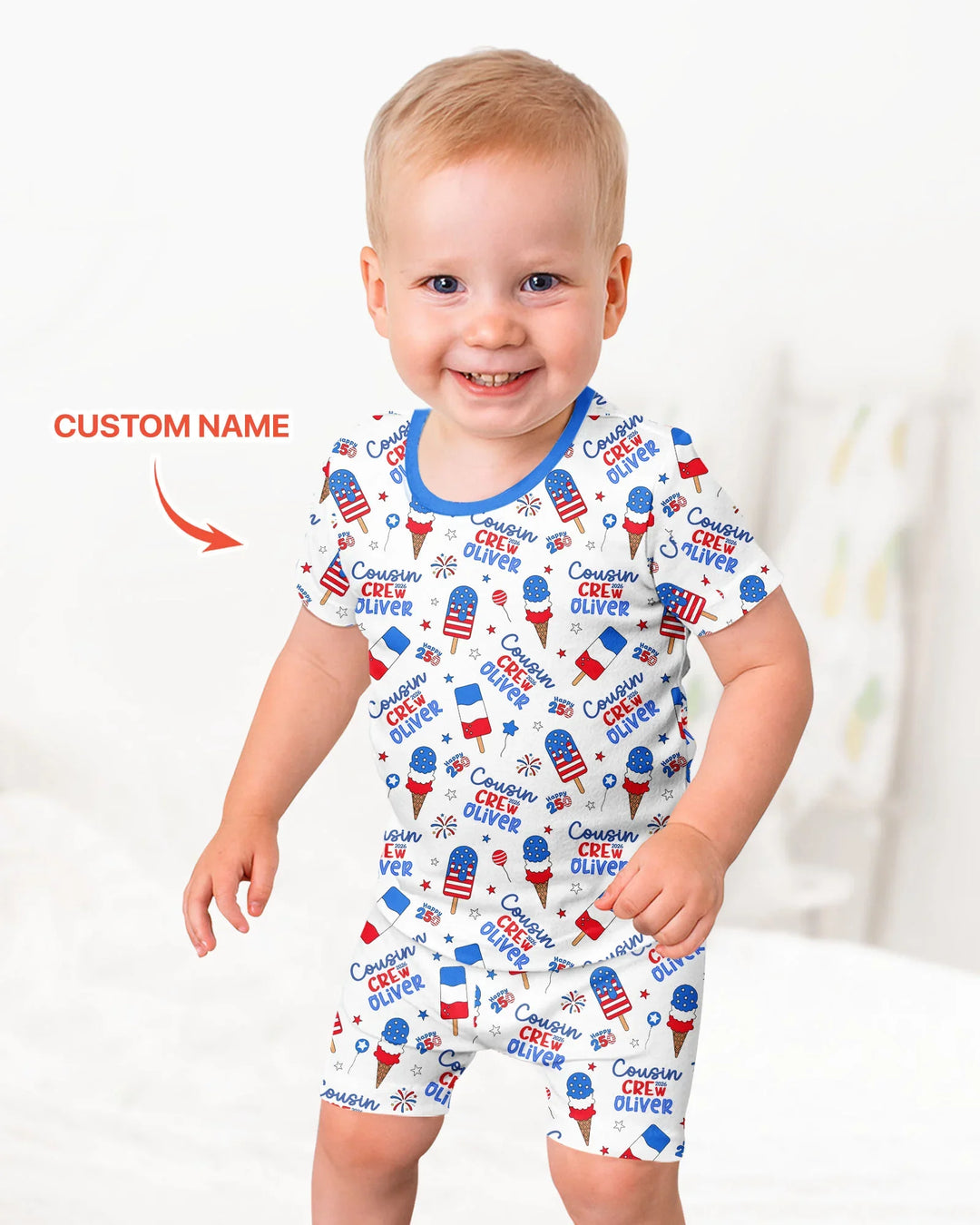 Schlafanzug-Set zweiteilig, kurze Ärmel, kurze Hose, Bambus