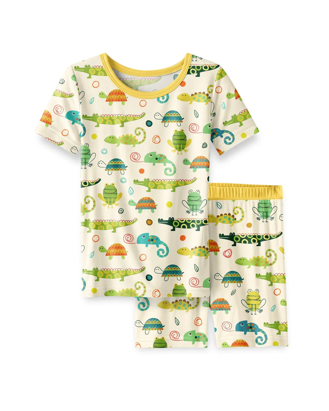 Swamp Buddies Bamboo Two Piece Short Sleeve Shorts Pajama Set
