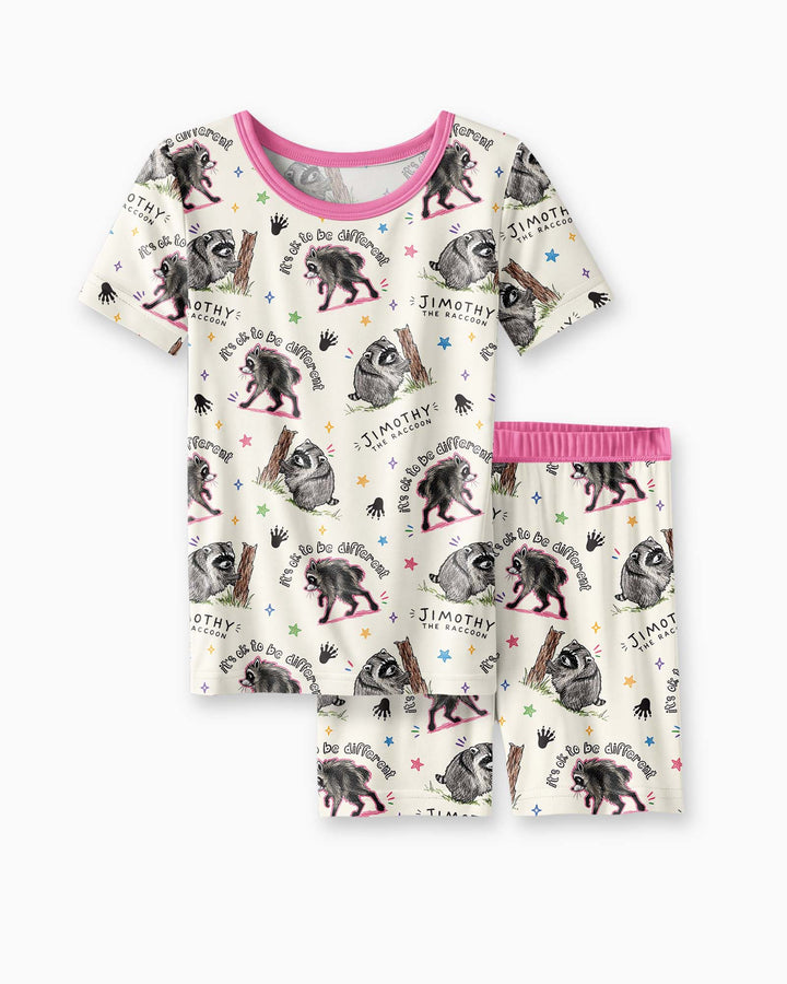 It's Okay to be Jimothy Bamboo Two Piece Short Sleeve Shorts Pajama Set