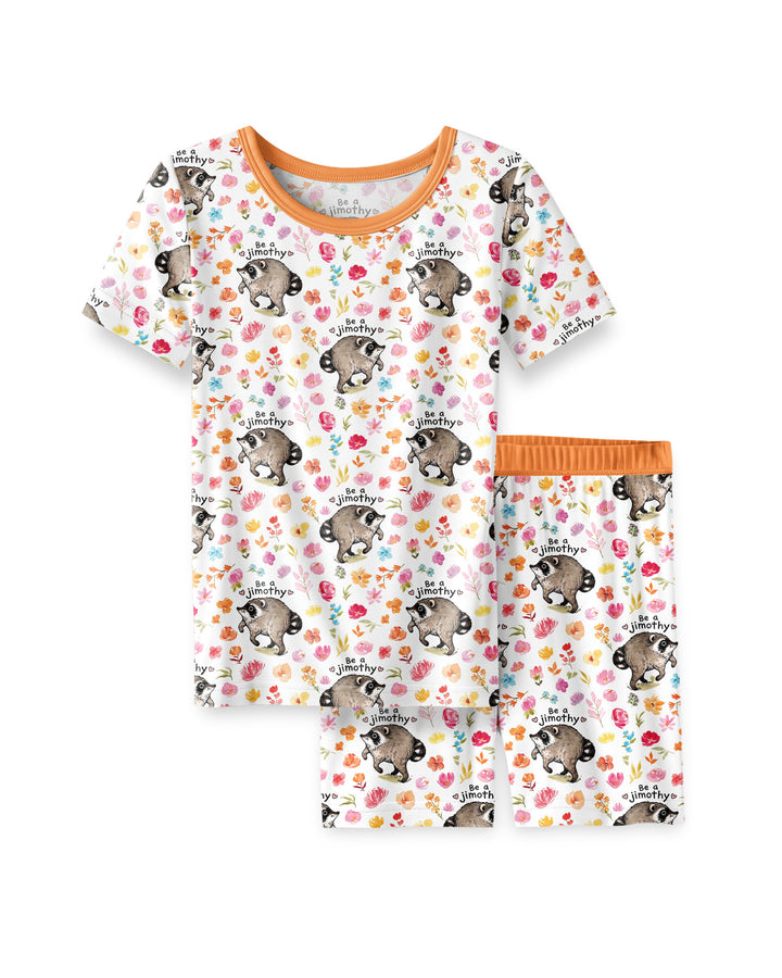 Be A Jimothy Family Matching Bamboo Two Piece Short Sleeve Shorts Pajama Set