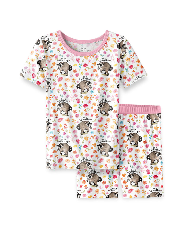 Be A Jimothy Family Matching Bamboo Two Piece Short Sleeve Shorts Pajama Set