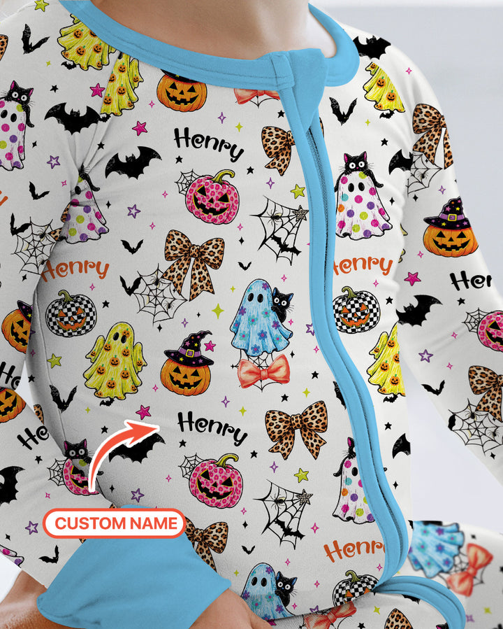 Custom Name Coquette Summerween Bamboo Convertible Zippy