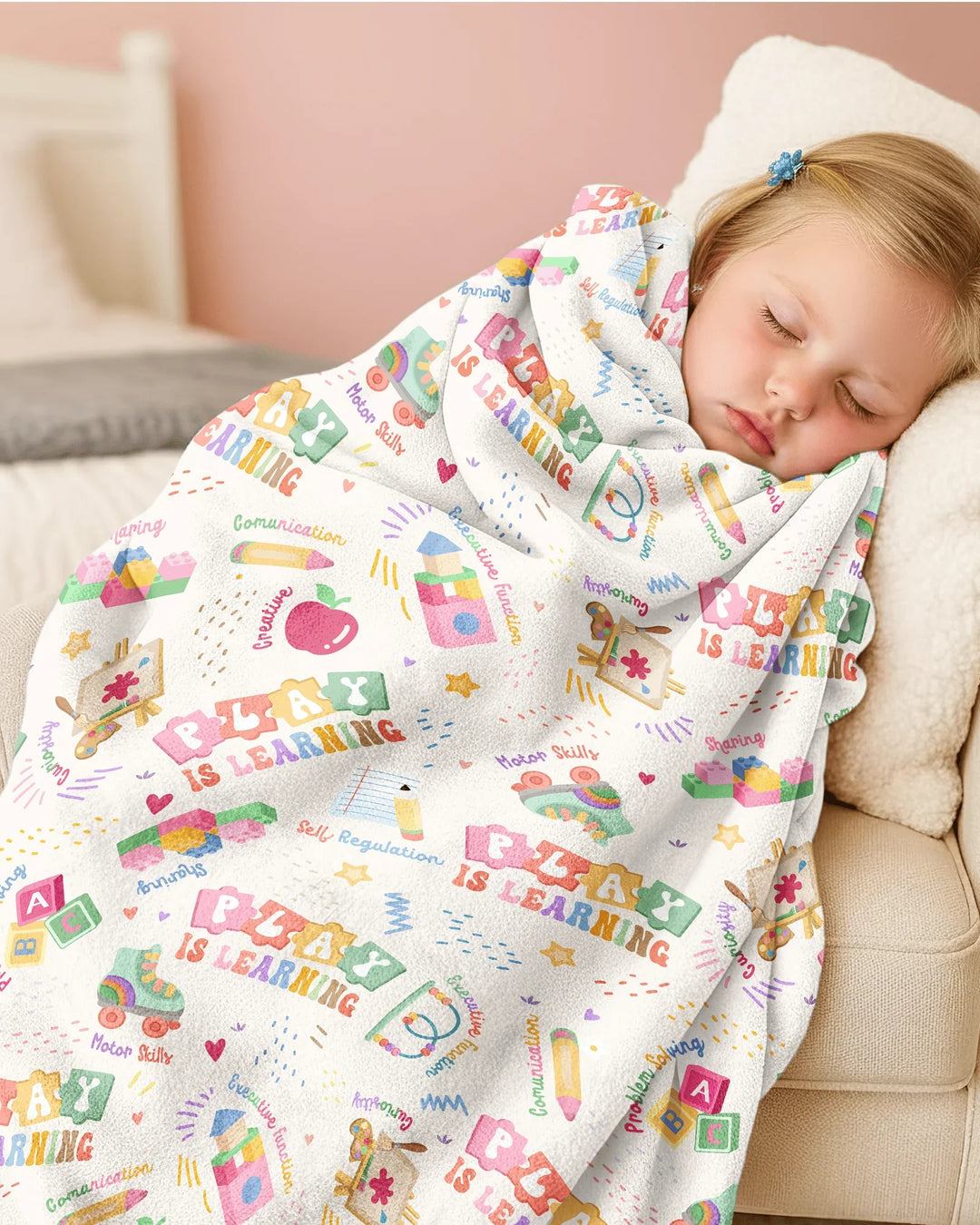 Play and Learn Bamboo Blanket