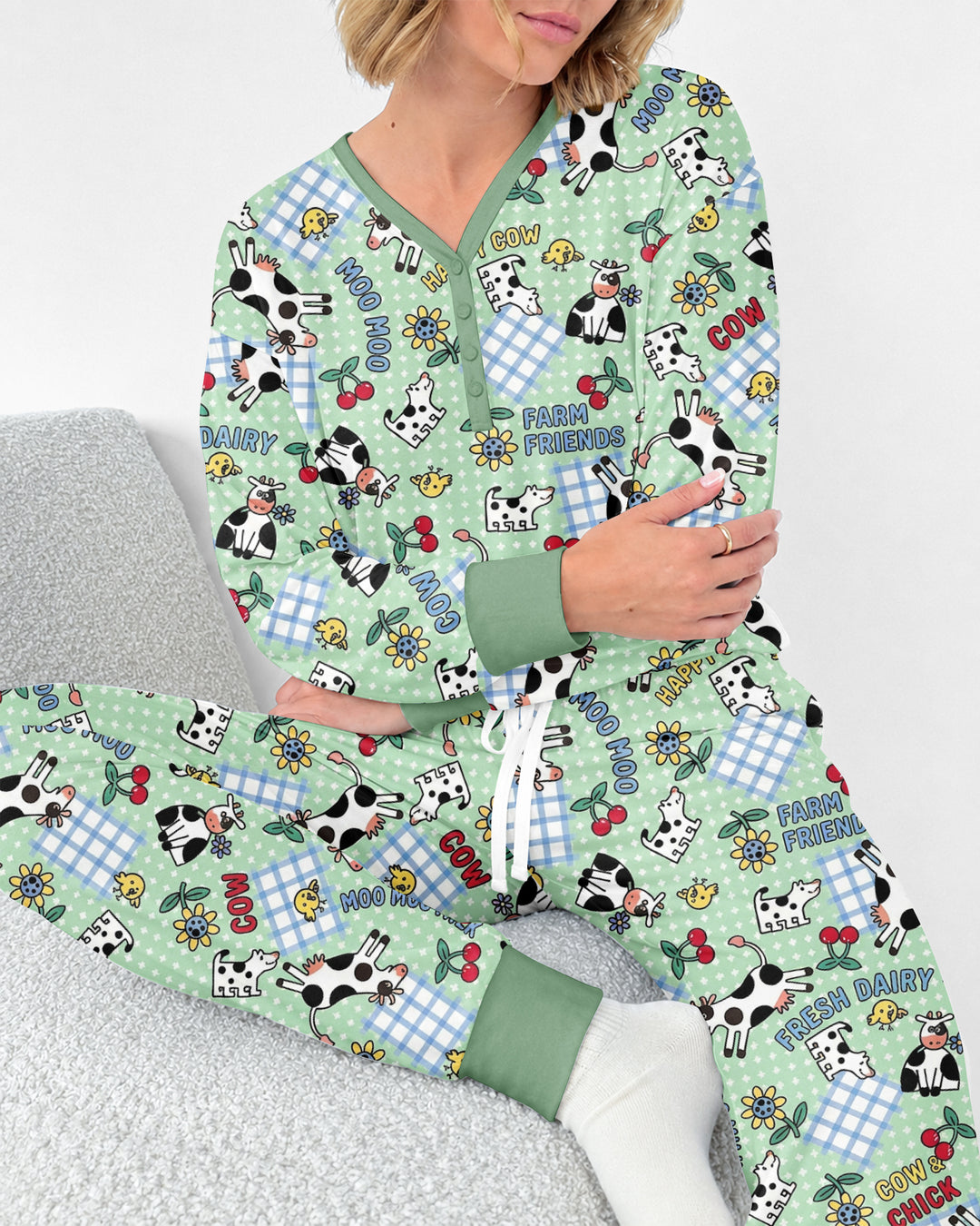Moo Moo Chick Bamboo Women Pajama Set