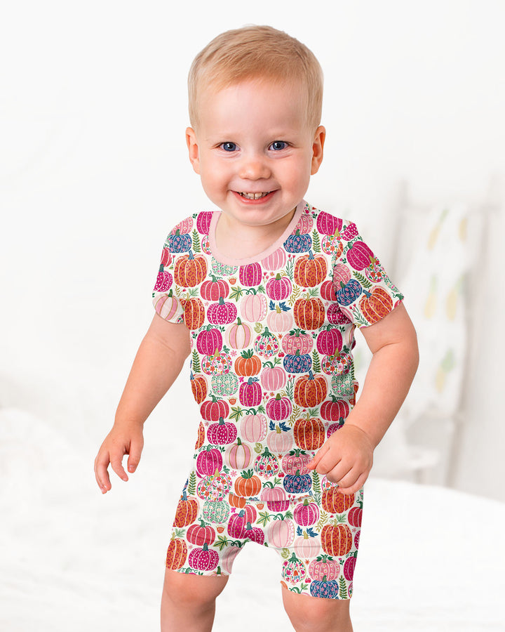 Schlafanzug-Set zweiteilig, kurze Ärmel, kurze Hose, Bambus