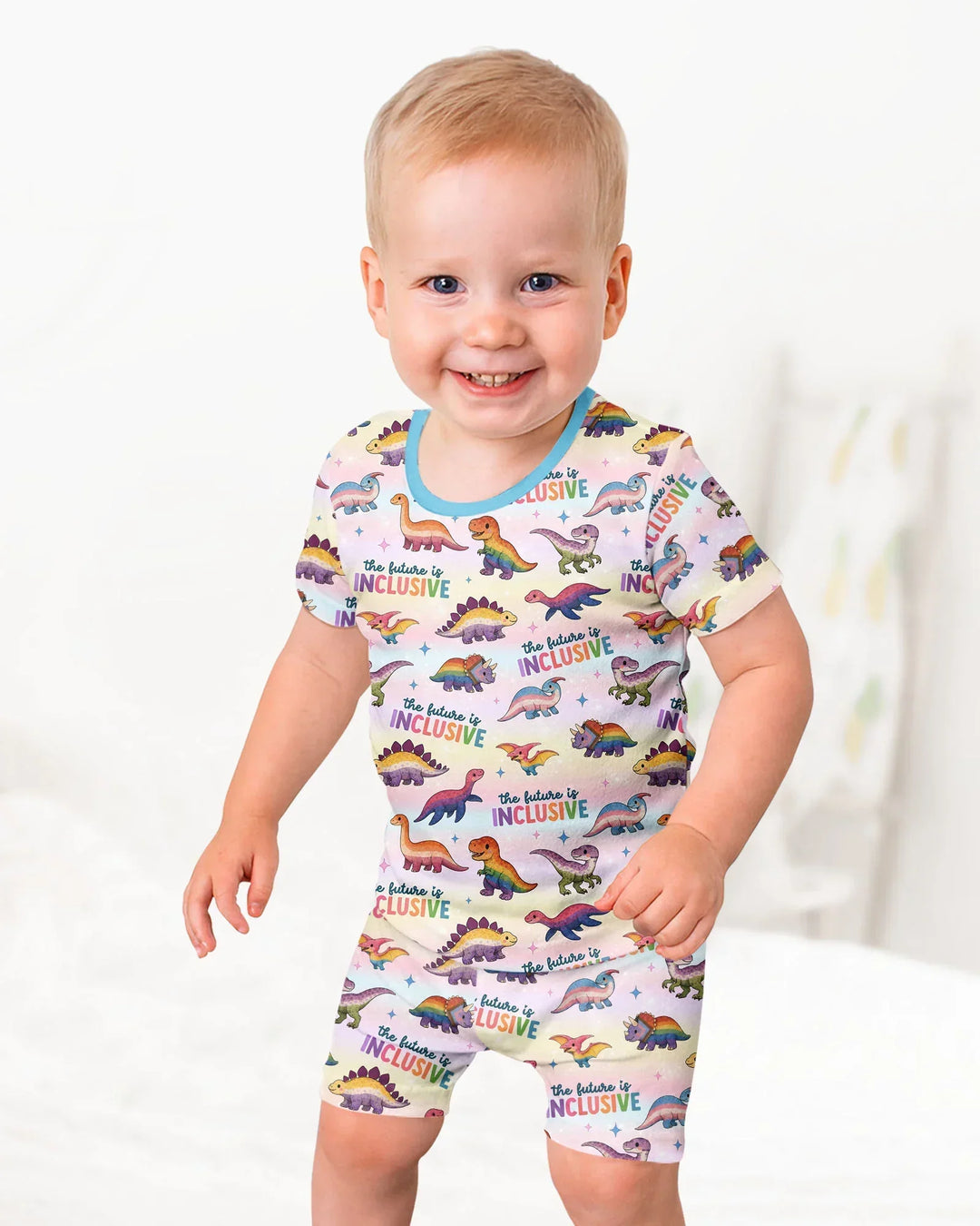 Schlafanzug-Set zweiteilig, kurze Ärmel, kurze Hose, Bambus