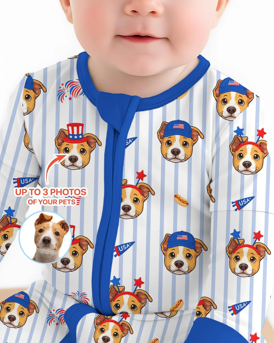 Gerippte Babykleidung mit individuellem Foto - Weich &amp; Skizzenhaft