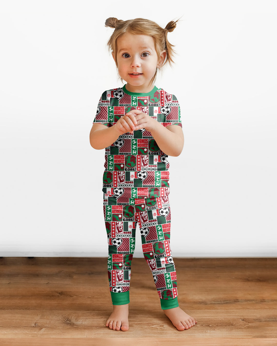Zweiteiliges, kurzärmliges Pyjama-Set mit Marienkäfern