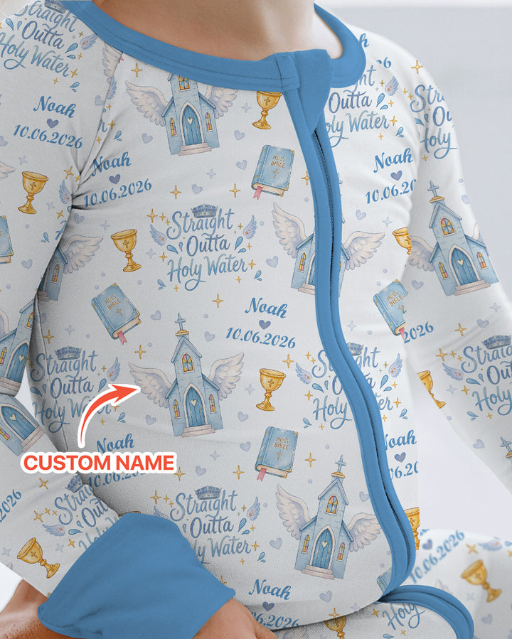 Gerippte Babykleidung mit individuellem Foto - Weich &amp; Skizzenhaft