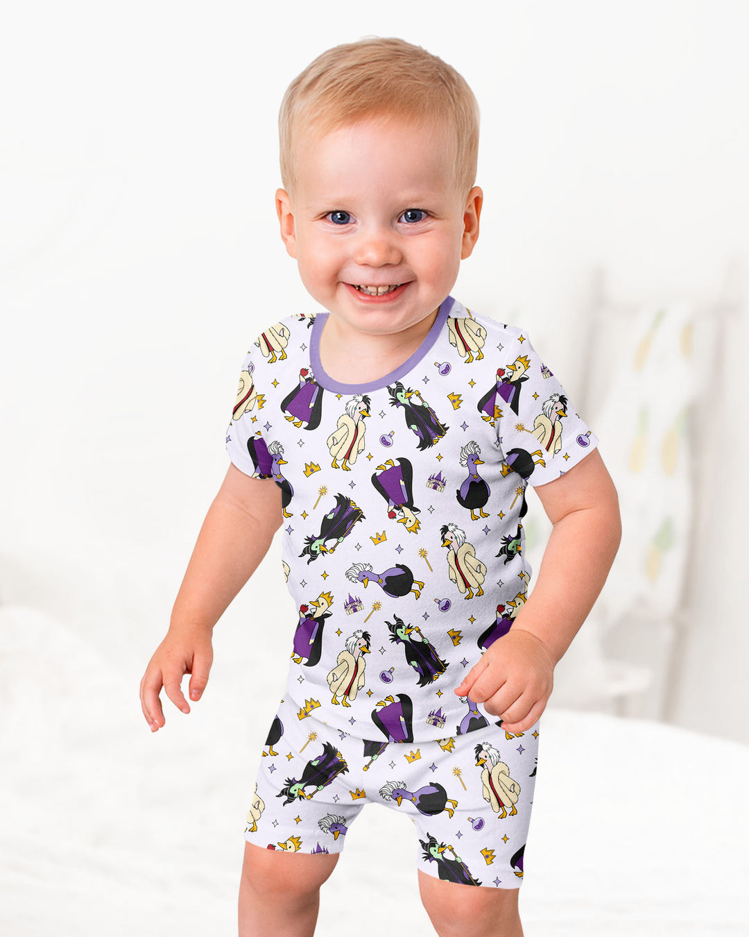 Schlafanzug-Set zweiteilig, kurze Ärmel, kurze Hose, Bambus