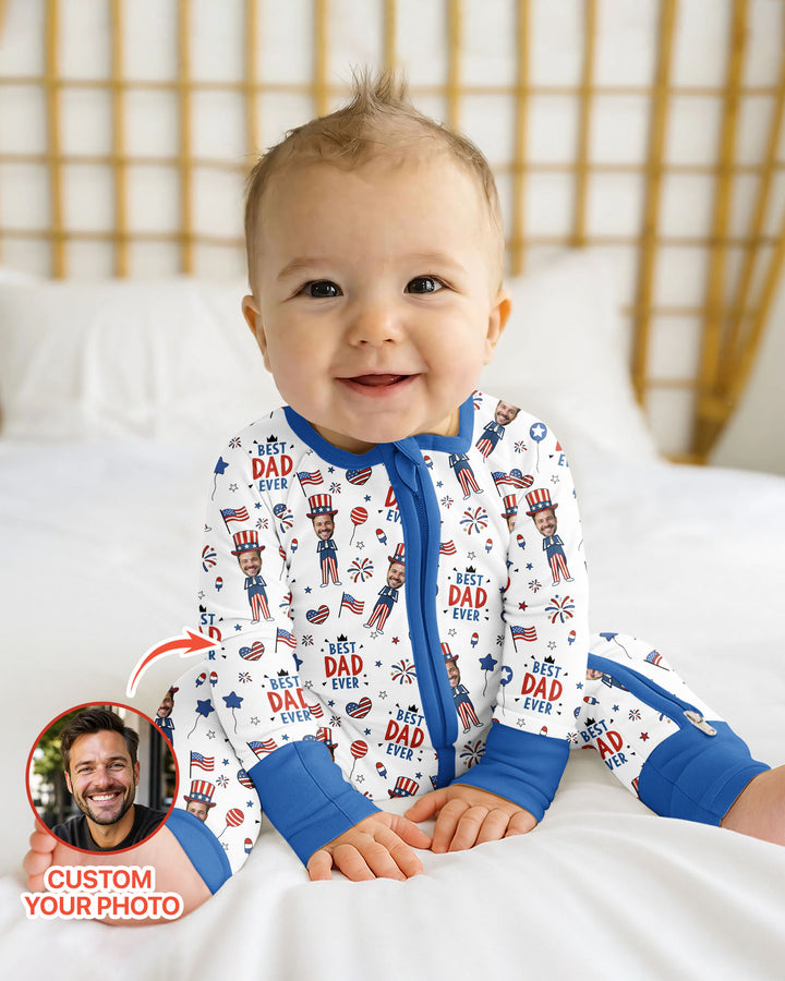Gerippte Babykleidung mit individuellem Foto - Weich &amp; Skizzenhaft