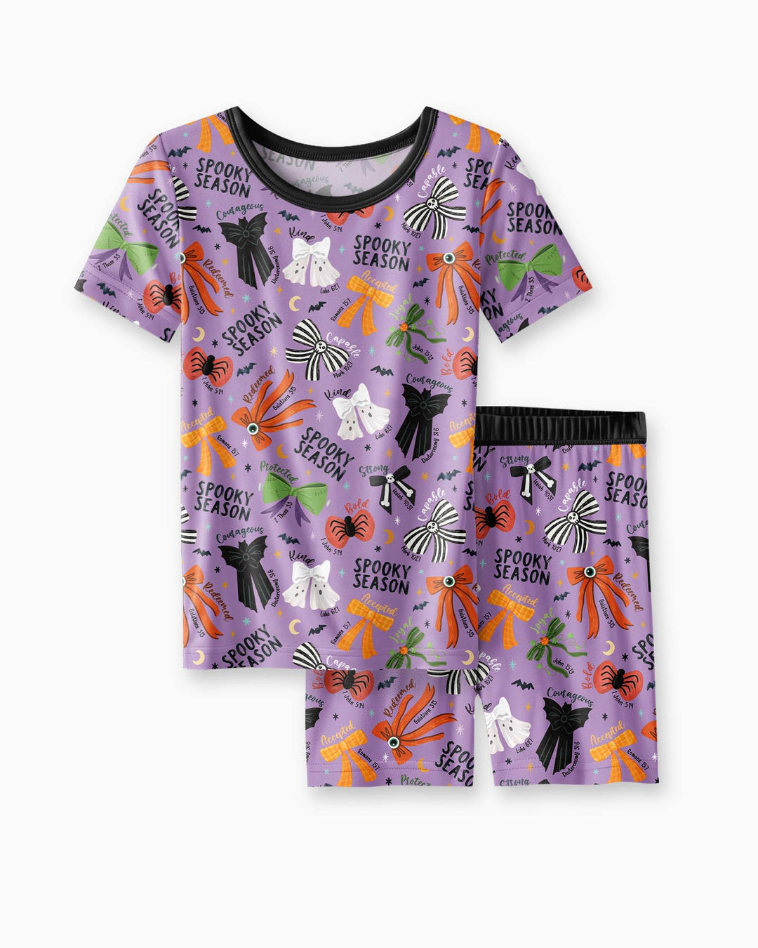 Schlafanzug-Set zweiteilig, kurze Ärmel, kurze Hose, Bambus