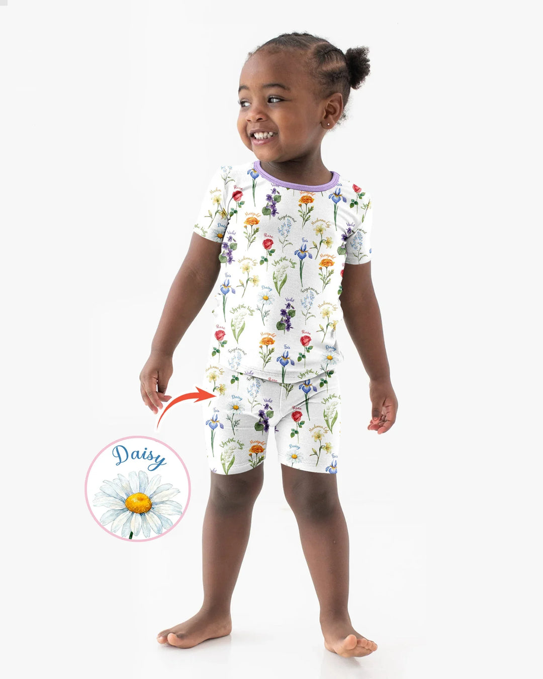 Schlafanzug-Set zweiteilig, kurze Ärmel, kurze Hose, Bambus