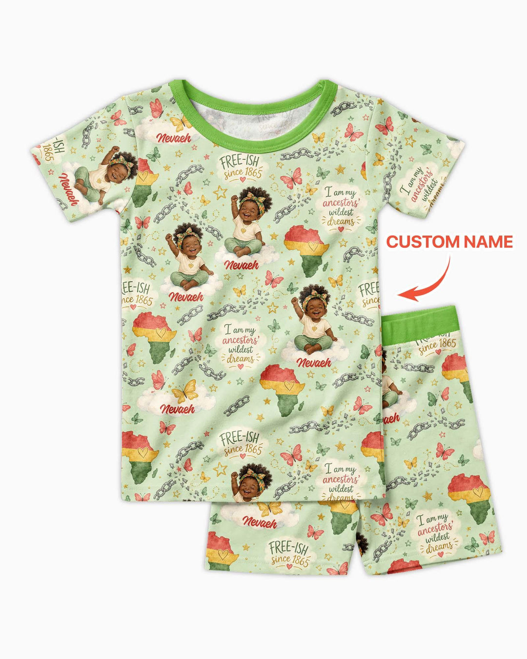 Zweiteiliges Pyjama-Set mit kurzen Ärmeln und Shorts im Sommer-Design