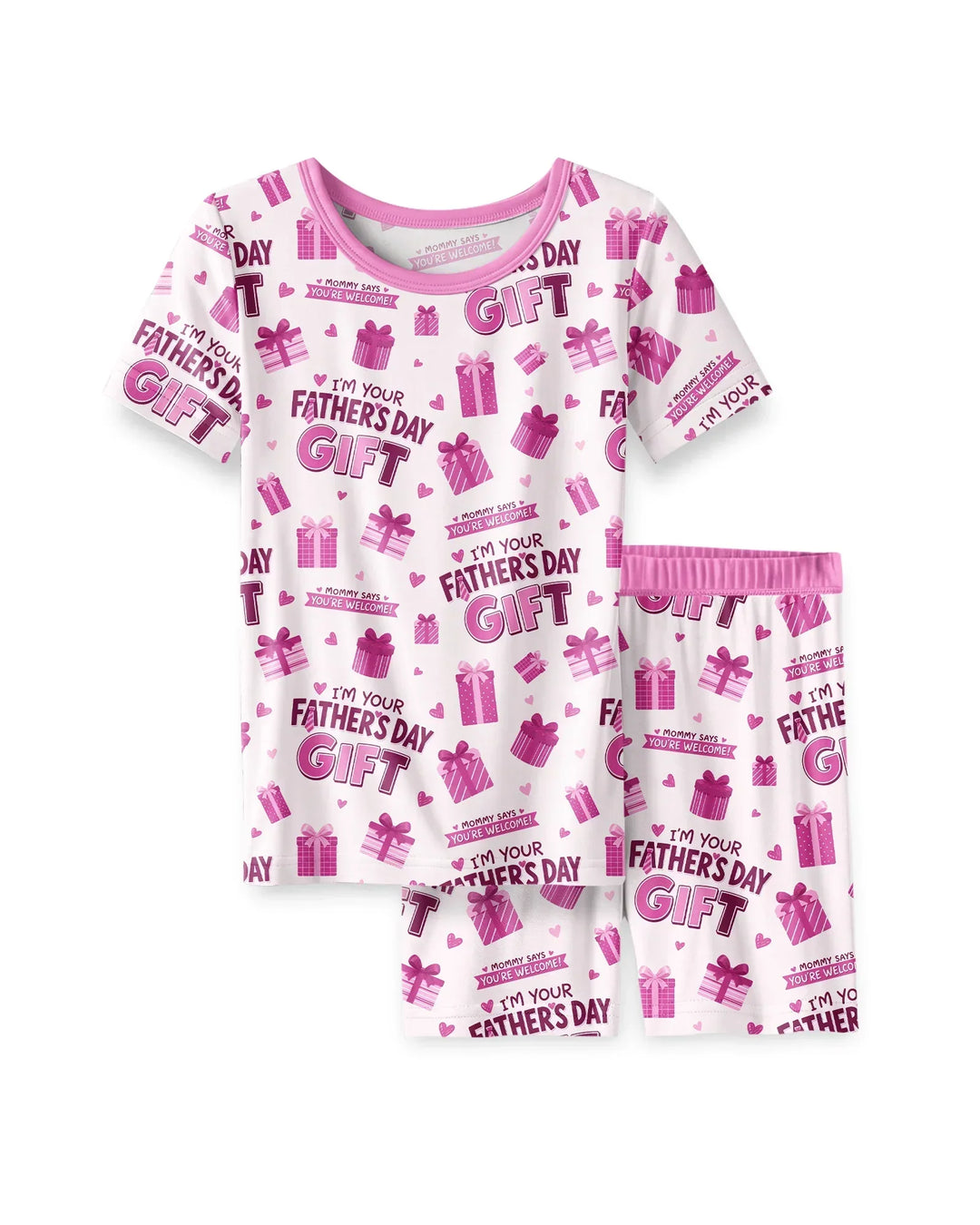 Schlafanzug-Set zweiteilig, kurze Ärmel, kurze Hose, Bambus