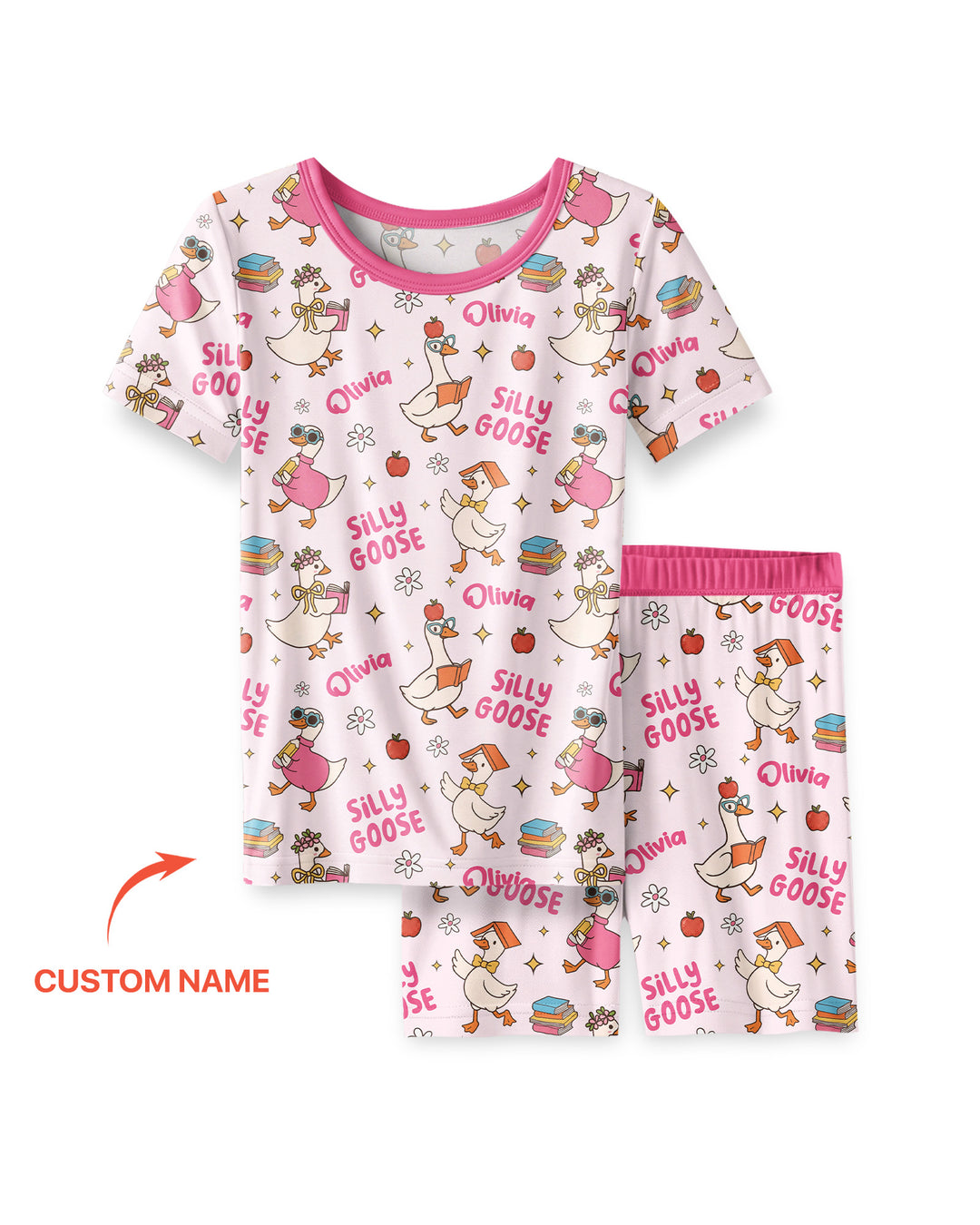 Schlafanzug-Set zweiteilig, kurze Ärmel, kurze Hose, Bambus
