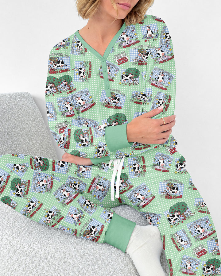 Udder Chaos Bamboo Women Pajama Set