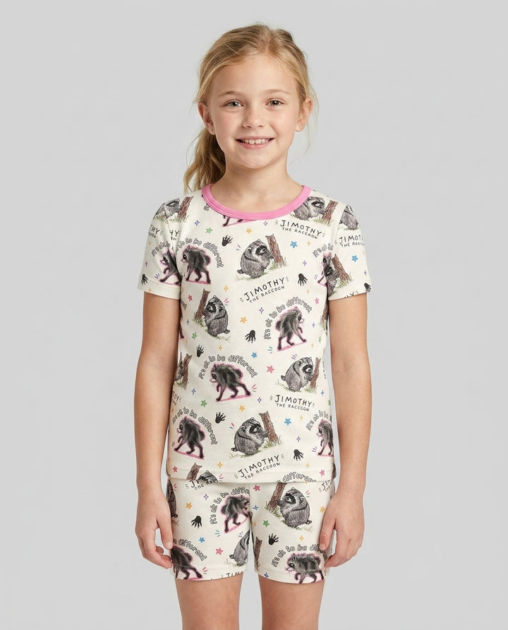 It's Okay to be Jimothy Bamboo Two Piece Short Sleeve Shorts Pajama Set