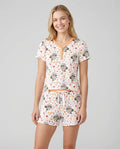 Be A Jimothy Family Matching Bamboo Women Short Sleeve Short Pajama Set