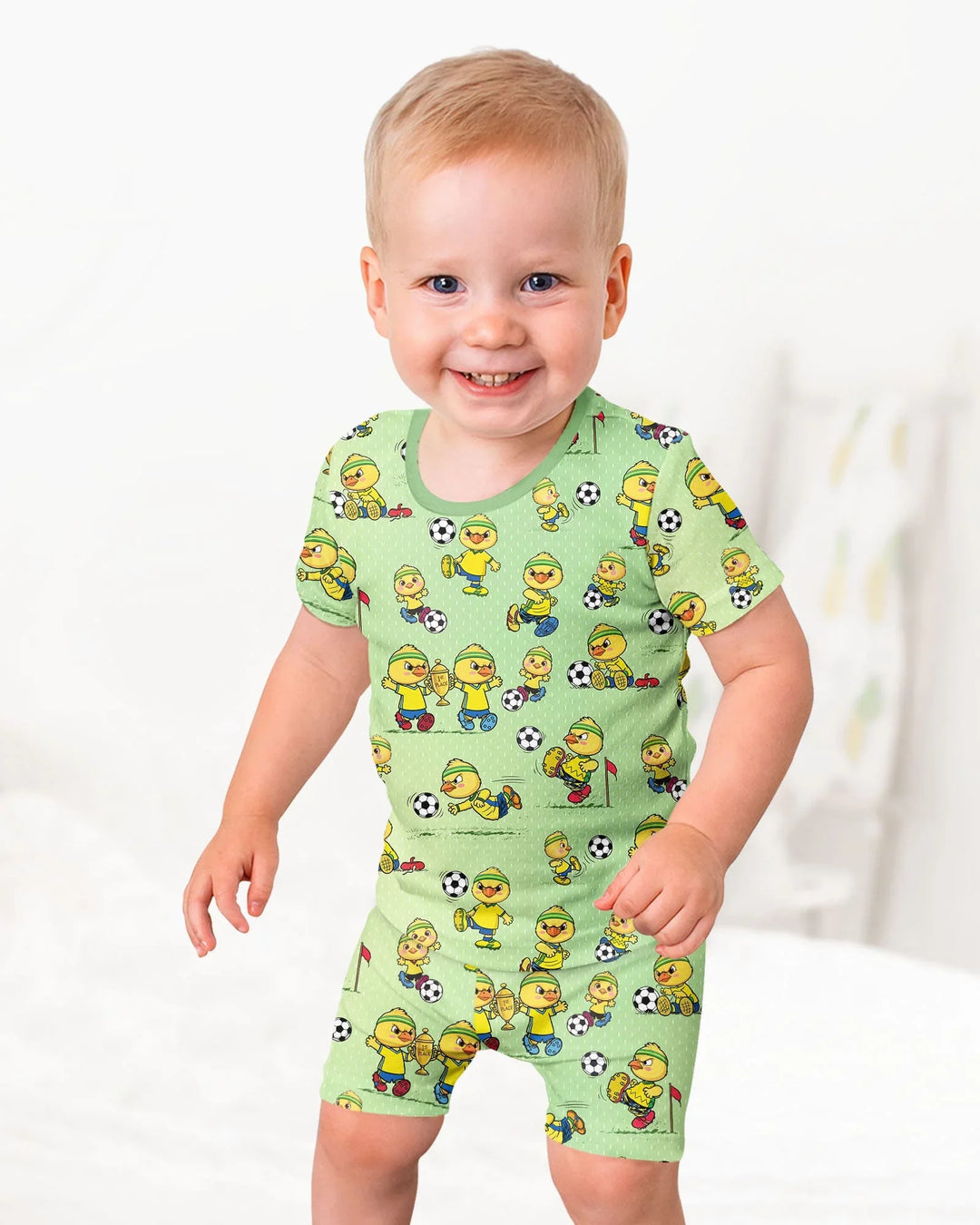 Schlafanzug-Set zweiteilig, kurze Ärmel, kurze Hose, Bambus
