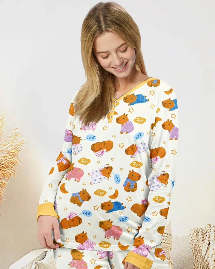 Vorlage Bambus Damen Pyjama Set