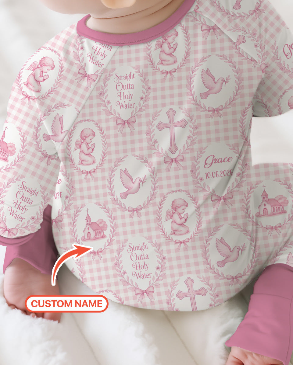Gerippte Babykleidung mit individuellem Foto - Weich &amp; Skizzenhaft