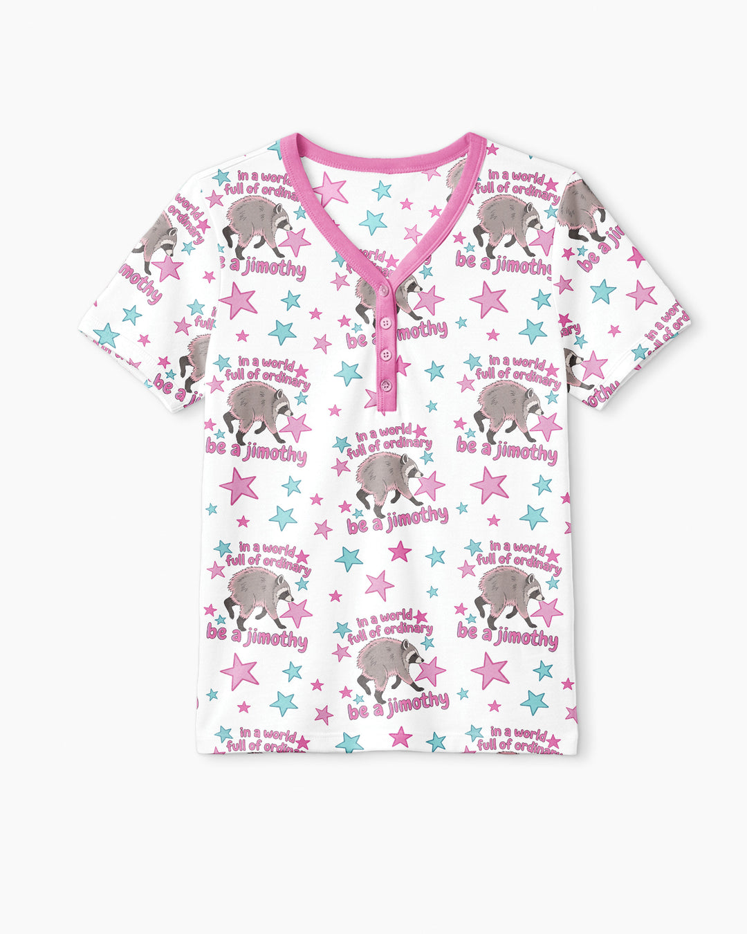 In A World Full Of Ordinary Be A Jimothy Bamboo Women Short Sleeve Short Pajama Set