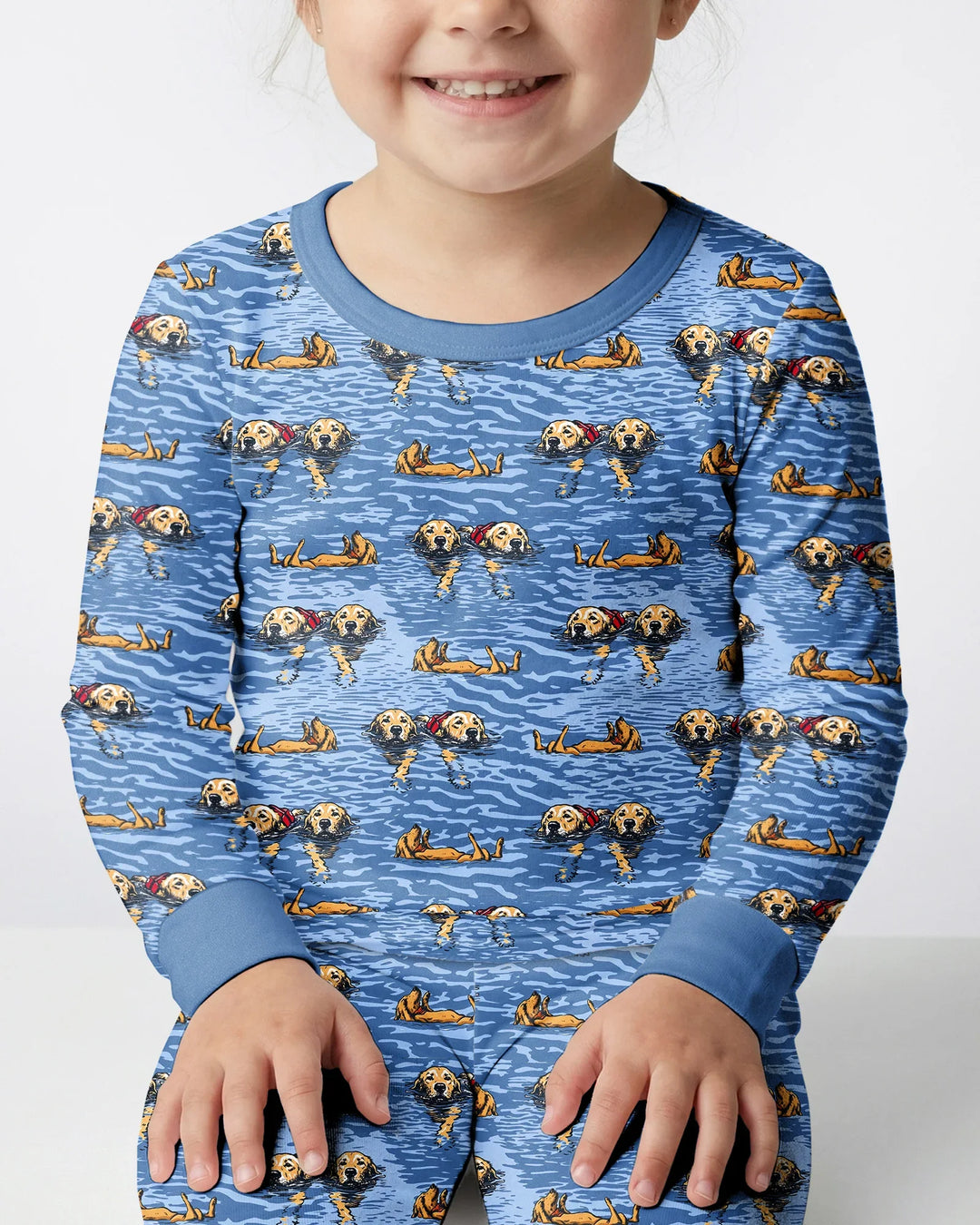 It's Lake Time Bamboo Two Piece Long Sleeve Pajama Set