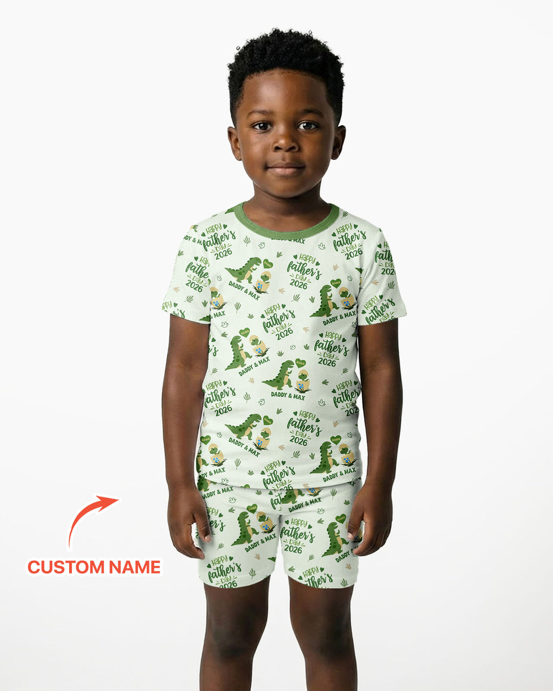 Zweiteiliges Pyjama-Set mit kurzen Ärmeln und Shorts im Sommer-Design