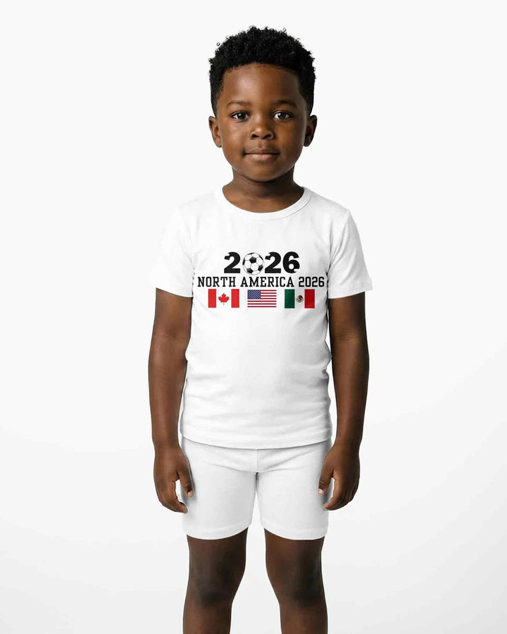 Zweiteiliges Pyjama-Set mit kurzen Ärmeln und Shorts im Sommer-Design