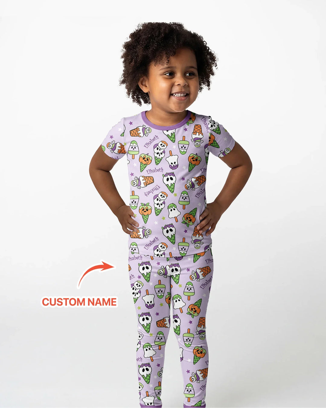 Zweiteiliges, kurzärmliges Pyjama-Set mit Marienkäfern