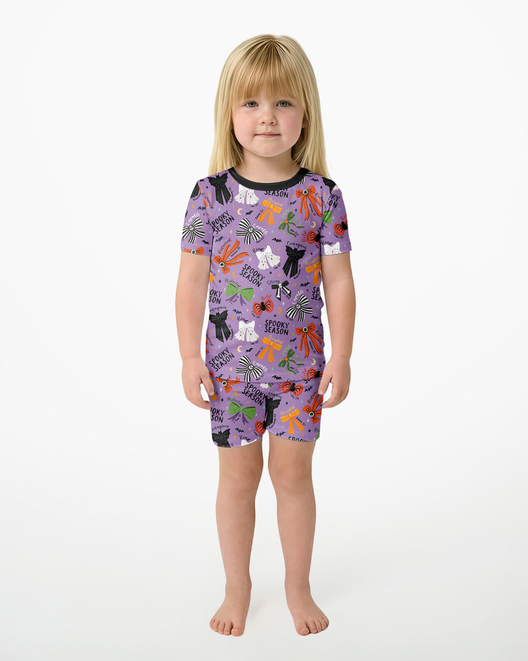 Schlafanzug-Set zweiteilig, kurze Ärmel, kurze Hose, Bambus