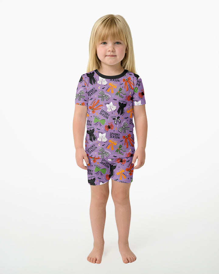 Schlafanzug-Set zweiteilig, kurze Ärmel, kurze Hose, Bambus
