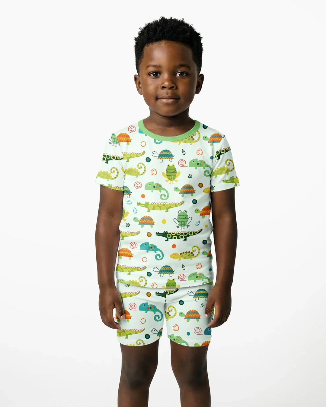 Swamp Buddies Bamboo Two Piece Short Sleeve Shorts Pajama Set