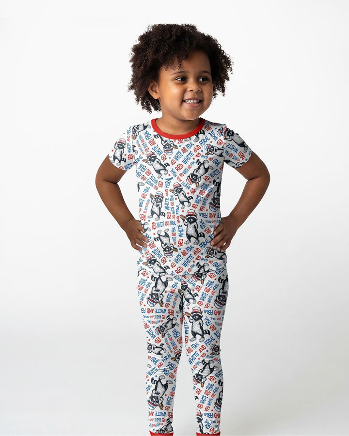 Zweiteiliges, kurzärmliges Pyjama-Set mit Marienkäfern