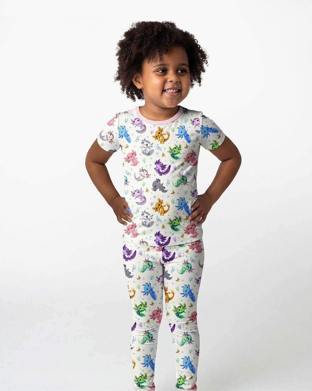 Zweiteiliges, kurzärmliges Pyjama-Set mit Marienkäfern