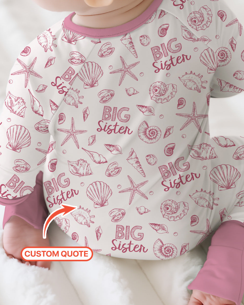 Coquette Seashell Matching Sibling Bamboo Convertible Zippy