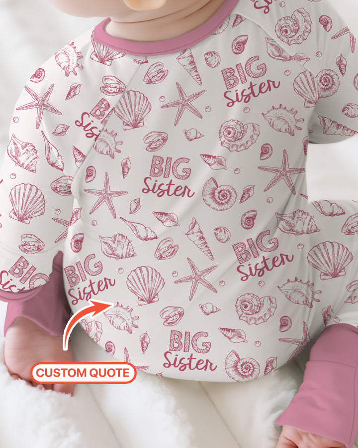 Coquette Seashell Matching Sibling Bamboo Convertible Zippy