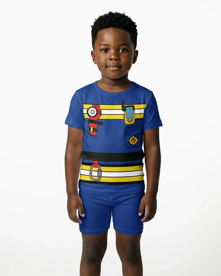 Schlafanzug-Set zweiteilig, kurze Ärmel, kurze Hose, Bambus