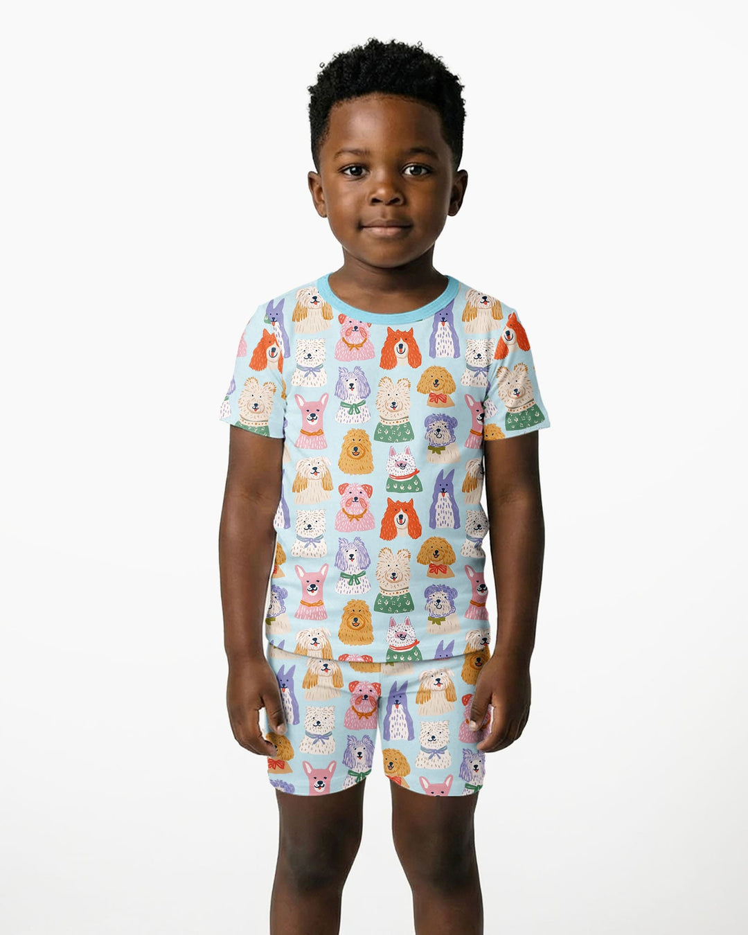 Schlafanzug-Set zweiteilig, kurze Ärmel, kurze Hose, Bambus