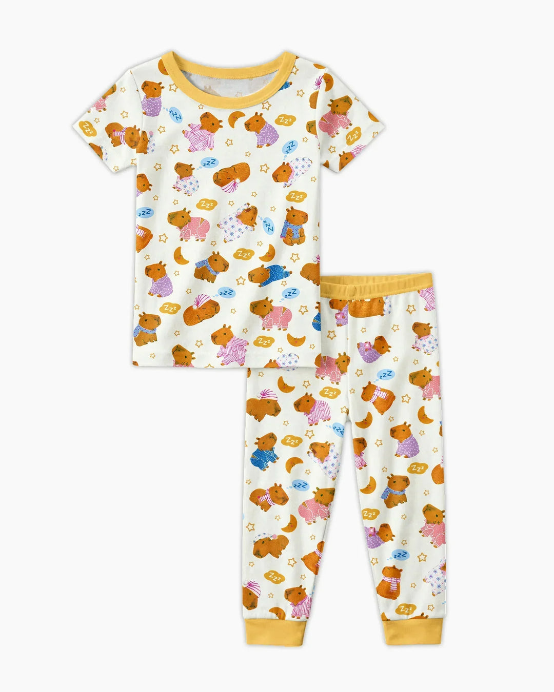 Zweiteiliges, kurzärmliges Pyjama-Set mit Marienkäfern