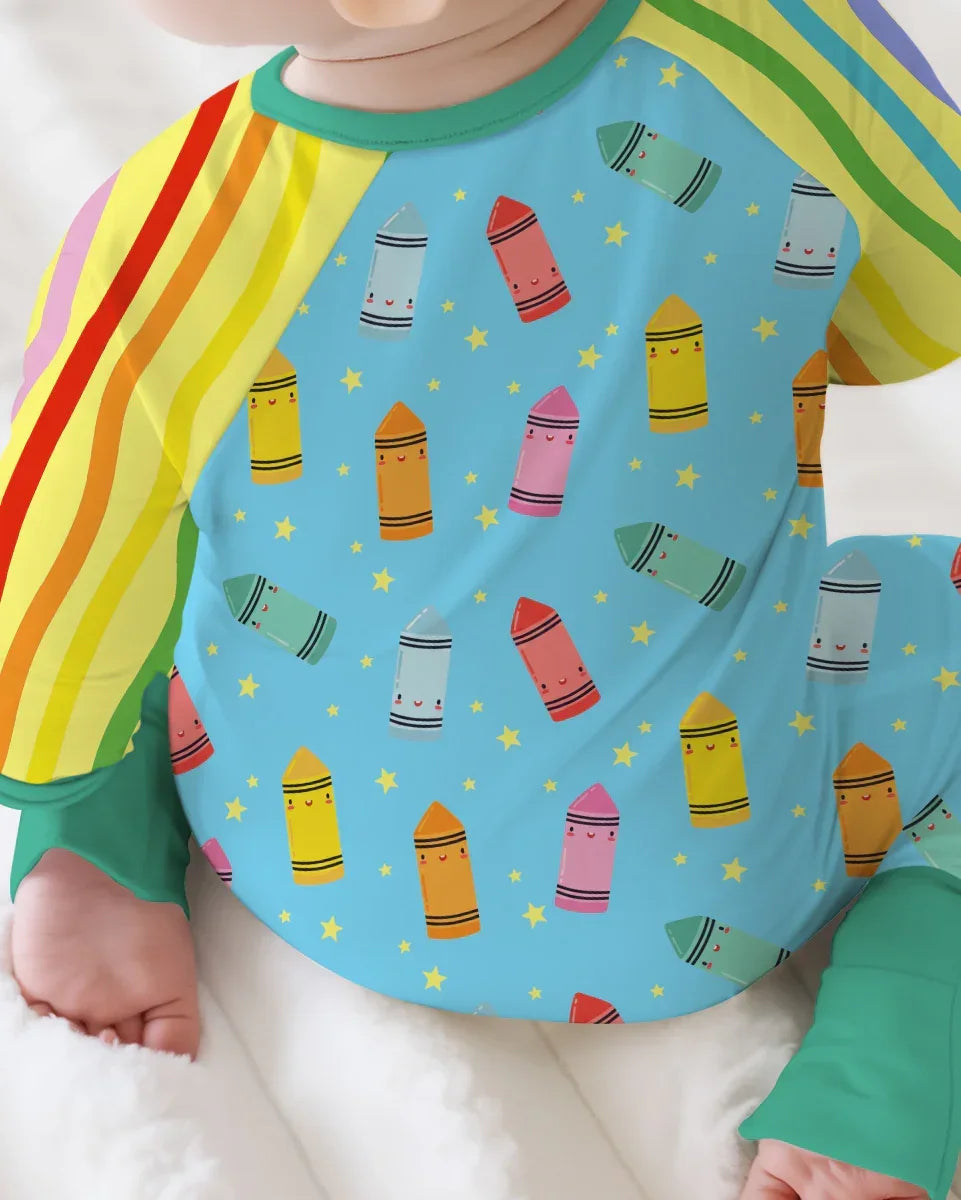 Happy Crayon Friends Bamboo Convertible Zippy