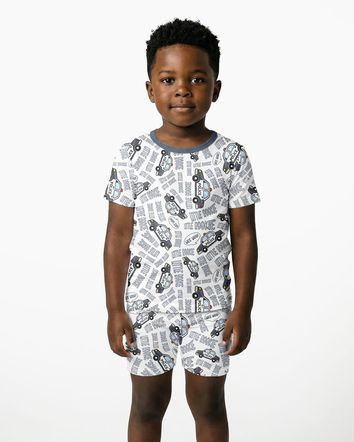 Little Rookie Bamboo Two Piece Short Sleeve Shorts Pajama Set