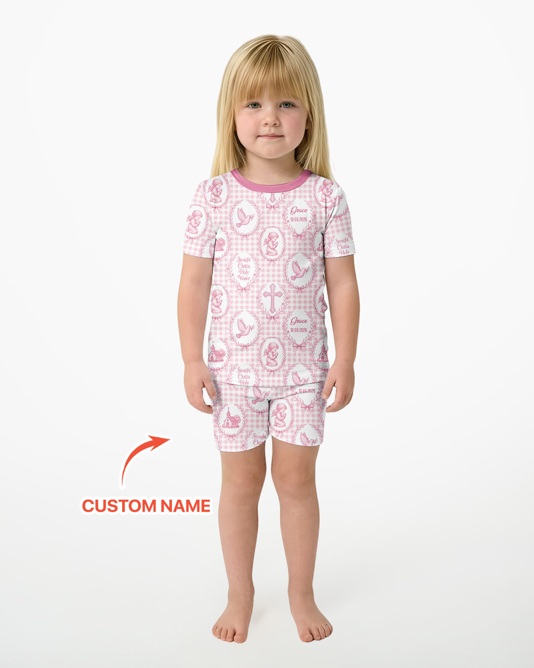 Schlafanzug-Set zweiteilig, kurze Ärmel, kurze Hose, Bambus