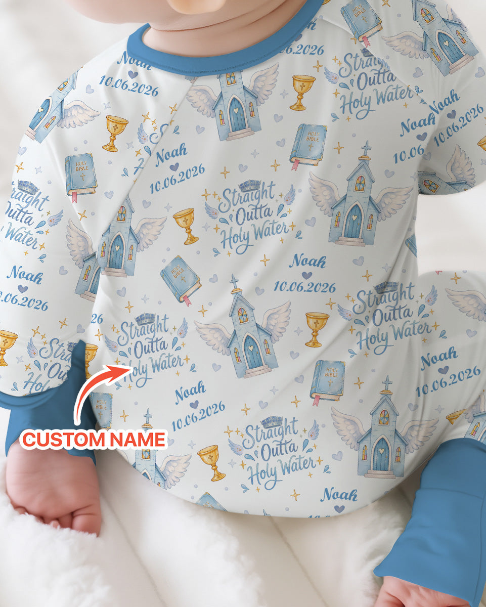Gerippte Babykleidung mit individuellem Foto - Weich &amp; Skizzenhaft