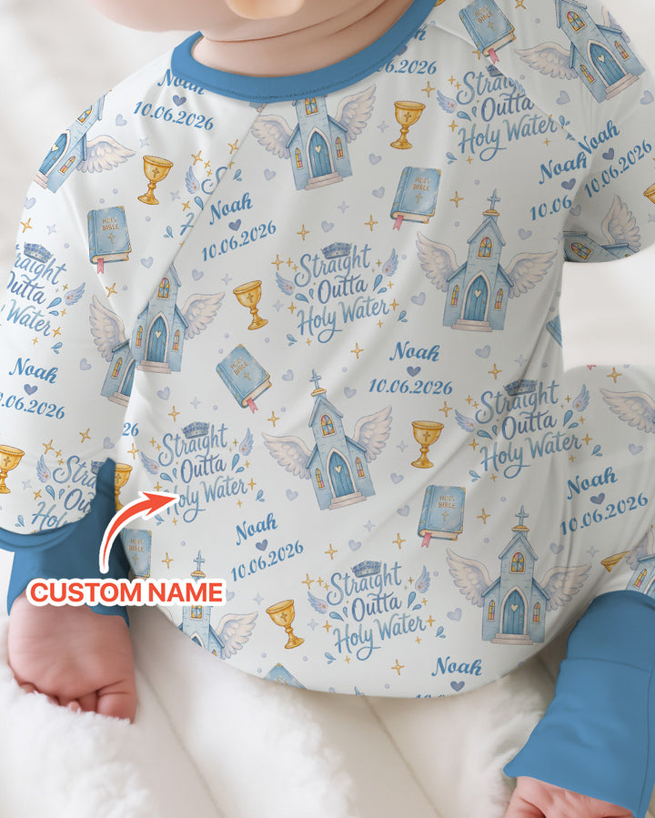 Gerippte Babykleidung mit individuellem Foto - Weich &amp; Skizzenhaft